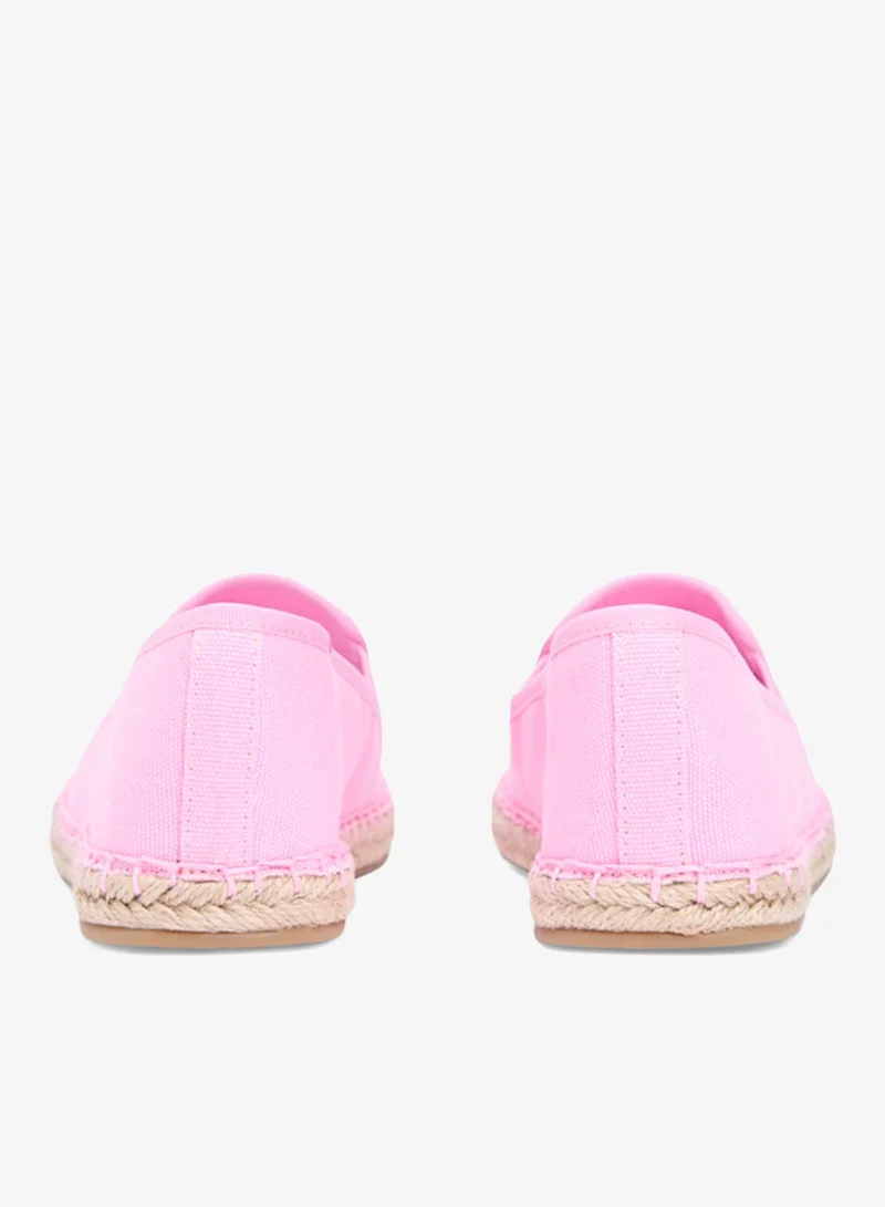 TOMMY HILFIGER  Logo Embroidery Canvas Espadrilles for Women | Best Price UAE